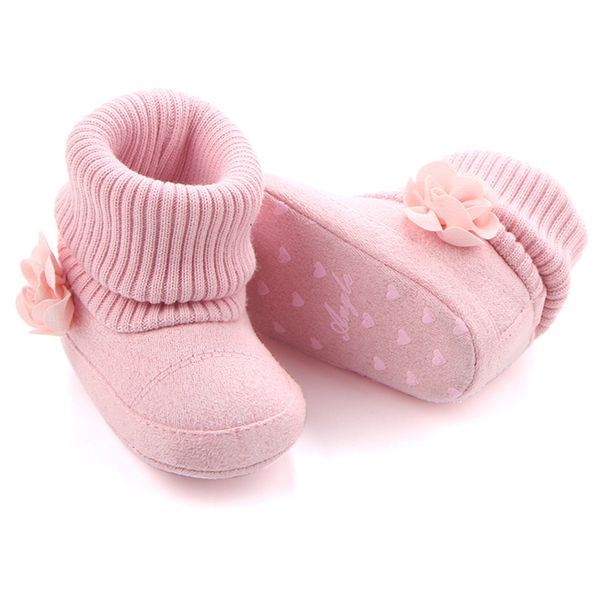 Baby Boys Girls Chaussures pour le nouveau-né hiver Super Keep Warm Boots Modèle d'ours floral