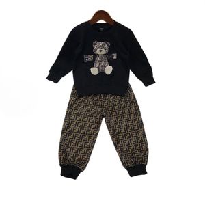 Ensembles de vêtements rayés pour bébés garçons et filles, survêtements de sport décontractés pour enfants, vêtements de sport en coton pour enfants, pull + pantalon, ensemble 2 pièces, 100cm-160cm C11