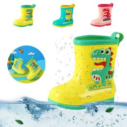 Baby Boys Girls Water vier seizoenen Kinderen Rainboots Outdoor Cartoon Non-Slip Shoes Waterproof Kids Rain Boots L2405 L2405