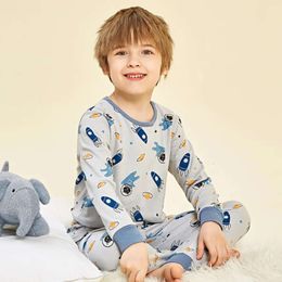 Baby Boys Pamas Automne à manches longues pour enfants à manches longues pour enfants Pajamas Cotton Pyjamas pour enfants 6 8 10 12 14 ans L2405