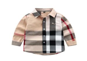 Baby Jongens Geruite Shirt Kinderen Shirts Met Lange Mouwen Lente Herfst Kinderen Kraag Tops Katoen Kind Shirt Kleding 27 Jaar3596500