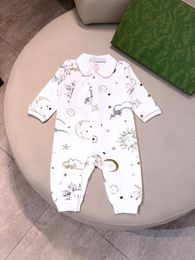 Baby Boys Rompper para niños Lapa para niños Jumpsuits de un solo seno diseñador Inglaterra Correo recién nacido Tamaños de tela de algodón puro 55 ~ 90