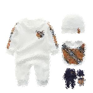 Mamelucos de bebé para niños, mono de manga larga con solapa a rayas para niños, Pelele de algodón con bordado de letras para niñas pequeñas, ropa para niños