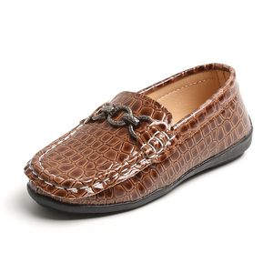 Zapatos para bebés, mocasines para niños, zapatos de cuero suave sin cordones para niños, zapatos planos para niños pequeños, zapatillas de deporte para niños, talla 21-30