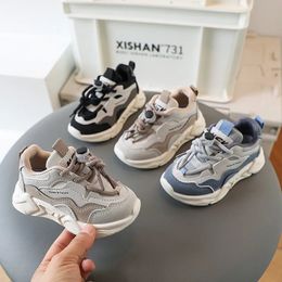 Baby Boys Shoes Kids Kids Casual Sneakers Running Sports 2023 Printemps Autumn Toddlers Girls Fashion Soft for School 240523