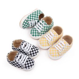 Babyjongens schoenen pasgeboren canvas first walkers cartoon baby zool schoenen peuter voor baby -niet -slip sneaker