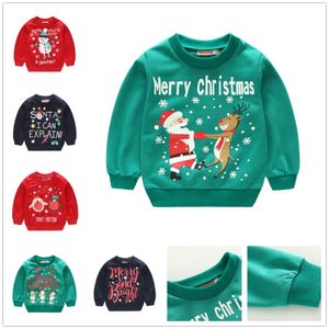Bébés garçons Sweatshirts vêtements pour enfants Costumes de Noël coton enfants T-shirts garçons pull filles pulls chemisier pull Jersey T191108