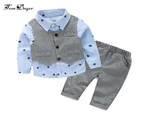 Bébé garçons vêtements de mariage enfants costume formel garçon chemise gilet pantalon tenues bébé vêtements ensemble enfants vêtements ensemble LJ2010233677055