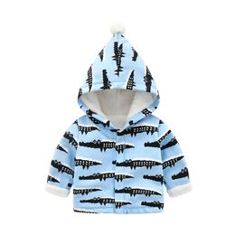 Bébé Garçons Vestes d'hiver en molleton pour garçon Trench Vêtements pour enfants à capuche chaud survêtement Coupe-vent Bébé Enfants Enfants Manteaux LJ201012