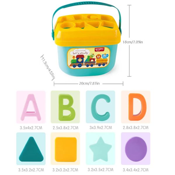 Baby Building Blocs Sensory Baby Bath Toys Toys for Toddlers 6 9 mois 1 2 3 ans et plus