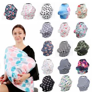 Baby-autozitje Luifel Cover Borstvoeding Verpleging Sjaal Cover Pasgeboren Baby Borstvoeding Covers Doek Up Uier Covers Shawl Vrouwen YP808