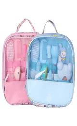 Kits de toilettage pour soins de bébé, ensemble de ciseaux pour nouveau-nés, tondeuse, mangeoire, brosse à cheveux, Kits de coupe pour enfants, 13 pièces 3373551