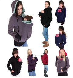 Draagzak Jas Kangoeroe hoodie Winter Zwangerschaps Bovenkleding Jas voor Zwangere Vrouwen Verdikte Zwangerschap Baby Dragen Jas5004679