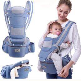 Chaise de transport pour bébé avec sac de rangement Kangaroo épaule Swaddle Sling Baby Sac Ergonomic Sac à dos Hipset 240510