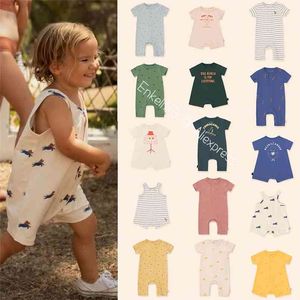 Baby cartoon bodysuit super mooie baby jongens meisjes ontwerp onesie tc merk kleding zomer 210619