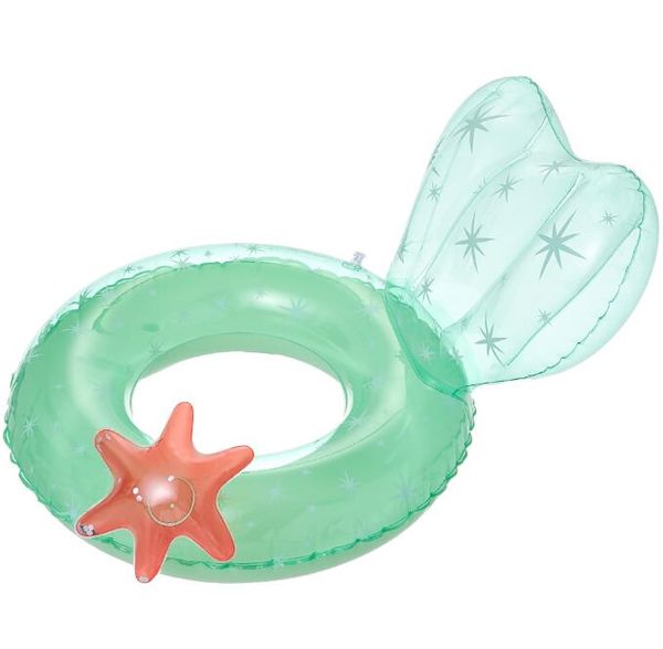 Cartoon Baby Swimming Floats Niños ANILLAS DEL ASIENTO INFLABLE ANILLAS DEL ASIO DE LA PISULACIÓN NIÑA NADA AGUA TOYA RINGO PVC PAR