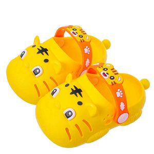 Baby Cartoon Tiger Toddler Boy Slide Shoes Summer Outdoor Infant Girls Slippers 0-3 jaar Kinderen Non-Slip Sandals