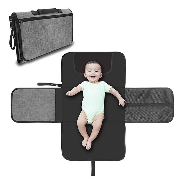 Bébé matelas à langer voyage portable lavable bébé matelas à langer étanche changeur de bébé couches pad tapis de sol matelas ensemble de literie 201117