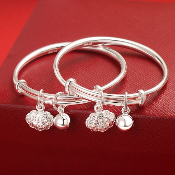 Bébé Charme Bracelets Bijoux Allerigc Gratuit 999 Sterling Silver Bells Bracelet Bracelet pour Bébé Petits Enfants Beau Cadeau D'anniversaire