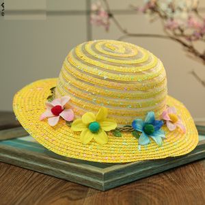 Bebé Sombreros infantiles en primavera y verano Bask The Sun Hat Wholesale 6 Color de las chicas