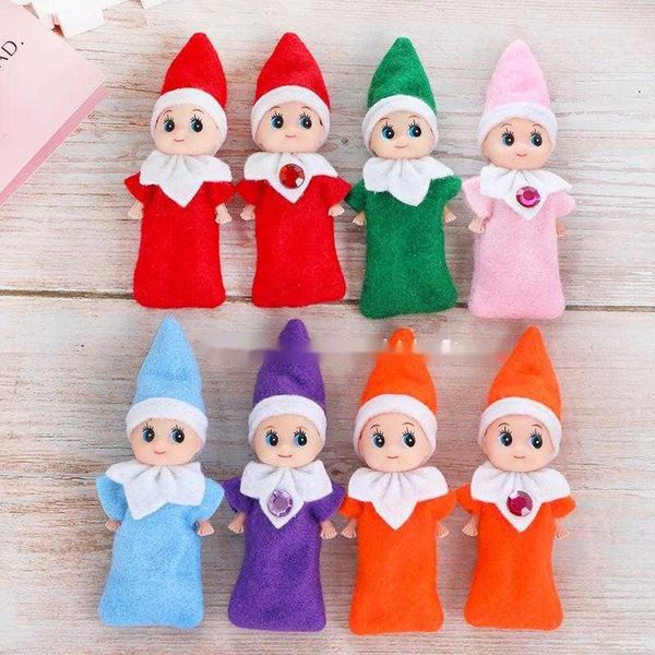 Baby Christmas 10 PCS Elf Dolls Baby Elves Toys Mini Elf Xmas Decoración de muñecas Juguetes para niños Regalos Pequeñas muñecas de buena calidad