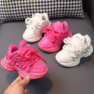 Baby Chores Chaussures Girl Sports Chaussures Toddler Boy Fashion Couleur solide Couleur Sneakers 16 ans