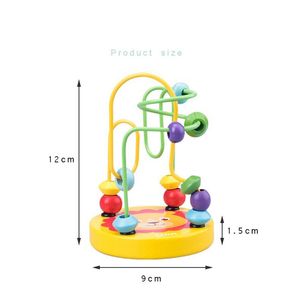 Babycirkels Bead Wire Maze Toy Wooden Montessori Roller Coaster Abacus Game Early Educational Learning Sensory Math Toy For Kid