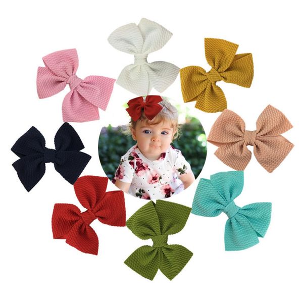 Baby Clips Her Bows Barrette pour les filles Pin de cheveux colorés Bubble Doek Children Children Hairclips Shop1744636