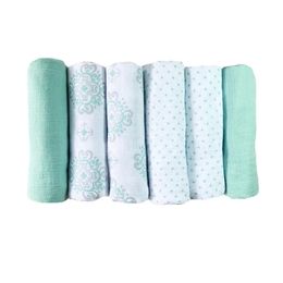Pañales de tela para bebés, pañales de algodón reutilizables, manta de muselina, toallas de gasa 50*70 Cm 240119