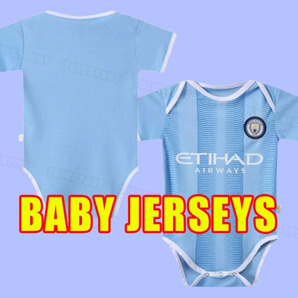 Ropa de bebé 23 24 HAALAND camisetas de fútbol JOAO CANCELO MAHREZ DE BRUYNE HOMBRE FODEN GUNDOGAN 2023 2024 FERRAN BRUYNE Camisetas de fútbol Niños