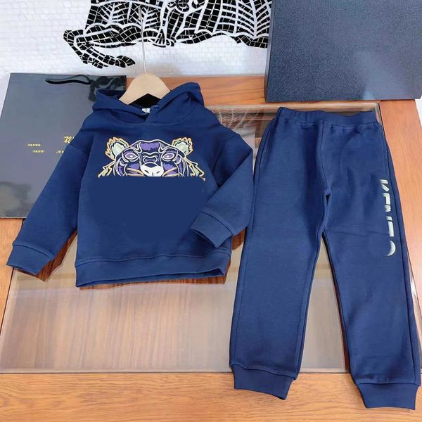 Baby Clothes Designer Baby Tracksuits Autumn Kids sets taille 110-160 cm 2pcs à sweat à capuche brodé et pantalon sportif de couleur animale