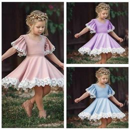 Ropa para bebés chicas de encaje de encaje vestidos de princesa de verano vestidos de baile para niños