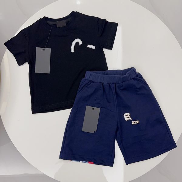 vêtements pour bébés Ensembles de créateurs pour enfants vêtements pour enfants Marque de luxe à manches courtes garçon fille t-shirt fasion Graffiti design imprimé animal personnalité de la mode