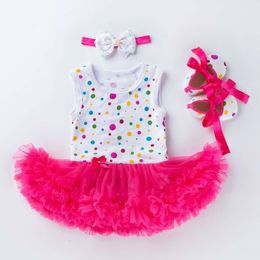 Babykleding herboren 55 cm gesimuleerde babykleding mouwloze harper jurk schoenen hoofddeksels set