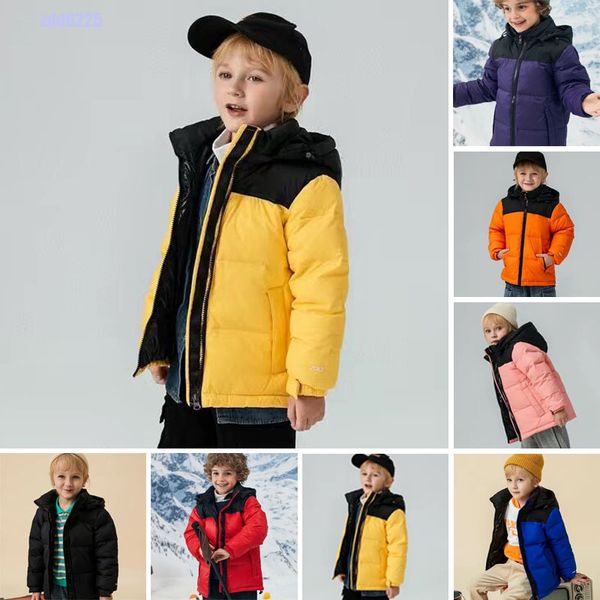 Vêtements de bébé Manteaux d'hiver en duvet Veste North Parkas Manteau à capuche à manches longues Parka Manteau bouffant Veste Downs Vêtements d'extérieur Causal Mrn Hoody Impression Femmes Jumper