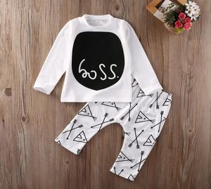 Conjunto de ropa para bebés Conjunto para niños pequeños Boutique Conjunto de ropa para niños Algodón infantil Otoño Traje de otoño Camisa de manga larga para niños Pantalones legging2301776