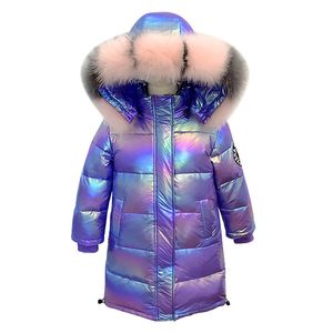 Baby kleding sets baby's winterkleding meisjes doneren jas medium lengte kleurrijk helder gezicht verdikt voor middelbare leeftijd en oudere meisjes kinderen warm losse jas