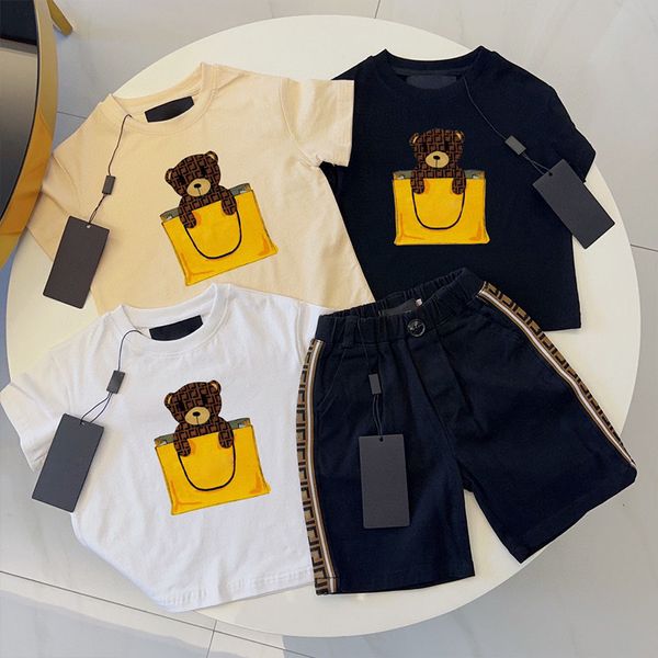 Ensembles de vêtements pour bébés Enfants Garçons Filles T-shirts Shorts Vêtements de créateurs Été Survêtement de luxe Enfants Jeunes Tenues Chemise à manches courtes