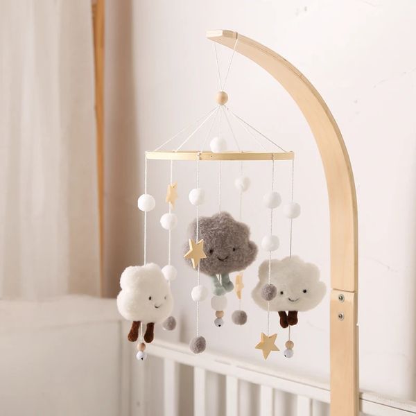 Baby Cloud Rattles Crib Mobiles Toys 012 Meses Bell Musical Box Bed Bed Littler Carusel para Toy Gift 240409