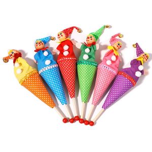 Baby Clown Cartoon Toys Toys rétractables Clown Souring Hide Cherchez Play Jingle Bell Toys Educational Toys for Children Dolls 240329