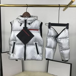 Enfants Manteau Enfant Vêtu Manteau À Capuche Épais Chaud Outwear Vêtements Garçons Filles Survêtement 90% Blanc Canard Vestes Manches Sont Détachable Gilet