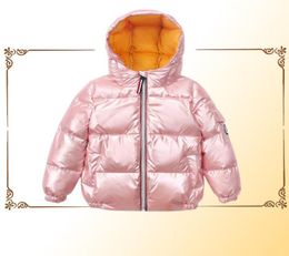 Baby Mabet Winter Kids Down Coat Children039s Designer Veste à capuche Couleur solide Vêtements chauds pour garçons et filles Centhe4469578