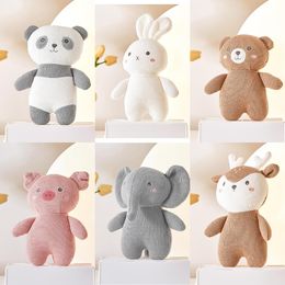 Baby Comfort Doll All Cotton Treot Elephant Panda Deer Rabbit Teddy Bear Doll Baby Durable to Mite