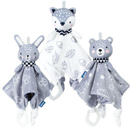 Bébé Doudou Jouet Lapin En Peluche En Peluche Apaiser Bébé Dormir Jouet Doux Apaisant Serviette Bébé En Peluche Jouets 0 12 Mois Enfant Cadeaux