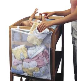Lit bébé lit de lit suspendu sac de rangement de rangement organiseur couches jouet couches poche pour litière de berceau ensemble de literie de berceau accessoire 240429