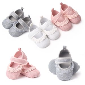 Bébé chaussures en coton princesse premiers marcheurs dentelle nouveau-né fond mou berceau infantile Prewalker enfants filles chaussures