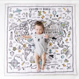 Baby kruip matten tapijt baby navigatie afdrukken deken cartoon kind vloermat decoratieve kruipend deken kinderkamer vloer tapijt LSK1554