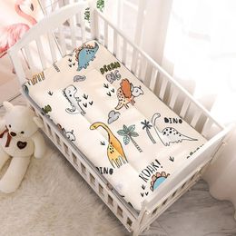 Baby wieg beddengoed set 120x60cm peuter bed matras fleece ademend jongens meisjes cartoon bed set kamer schattig vloer speelkleed 240322