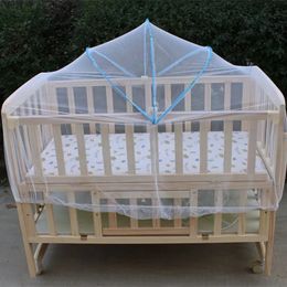 Baby bercel netting mosquito filet pour lit couchage maille pour enfants berceau extérieur pliage pliant couvercle de berceau de bébé 240422
