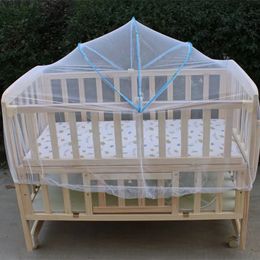 Baby bercel netting mosquito filet pour lit couchage maille pour enfants berceau extérieur pliage pliant couvercle de berceau de bébé 240518